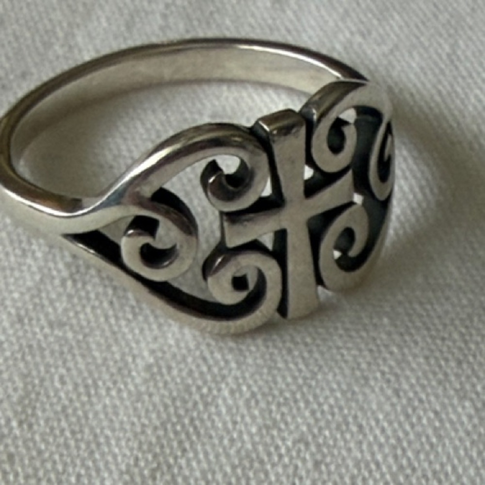 James Avery Scroll Cross Ring - Picture 4 of 5